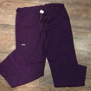 Purple scrub pants